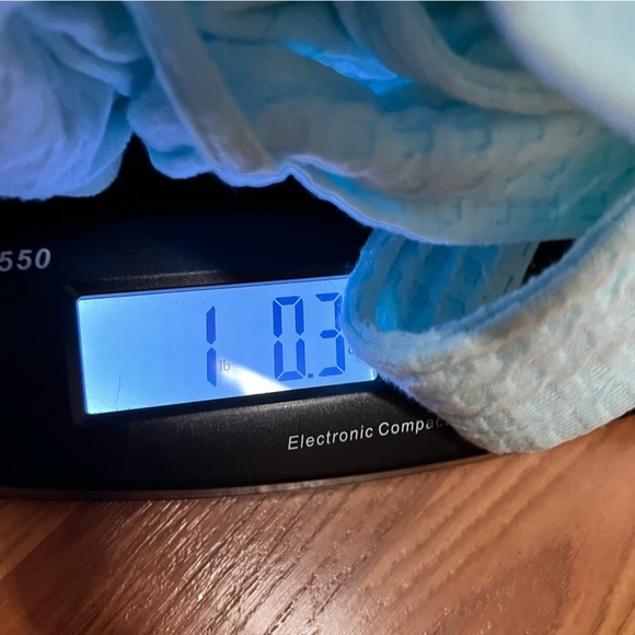 Croft & Barrow Womens Blue Waffle Texture Robe Size M Embroidered Wrap Tie Front - Picture 2 of 14